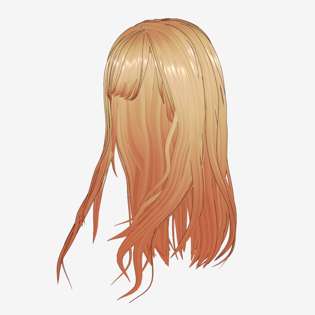 VRoid Hair customitem 贅沢ロング ーLuxe Longー