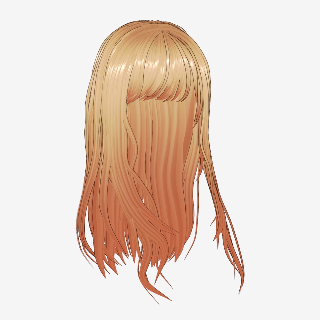 VRoid Hair customitem 贅沢ロング ーLuxe Longー