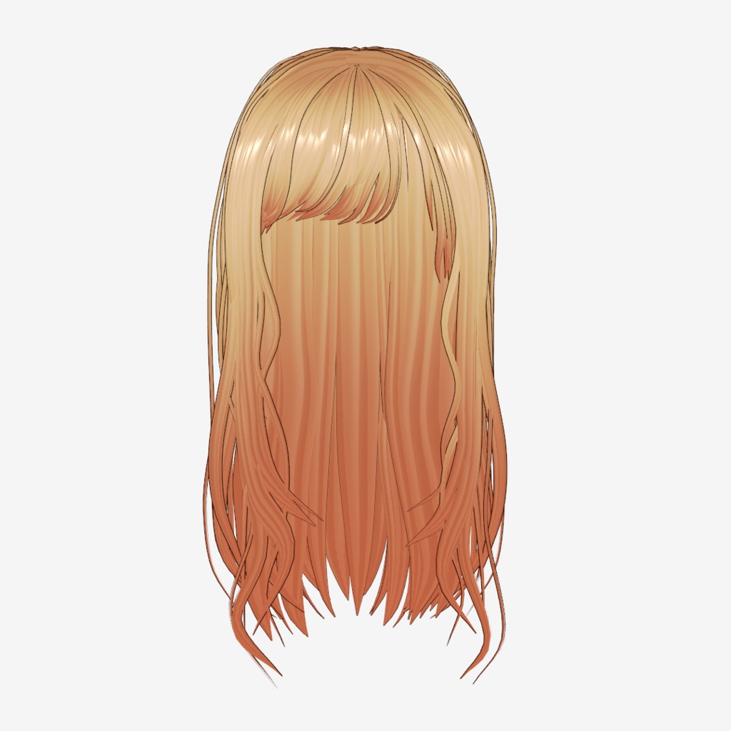 VRoid Hair customitem 贅沢ロング ーLuxe Longー