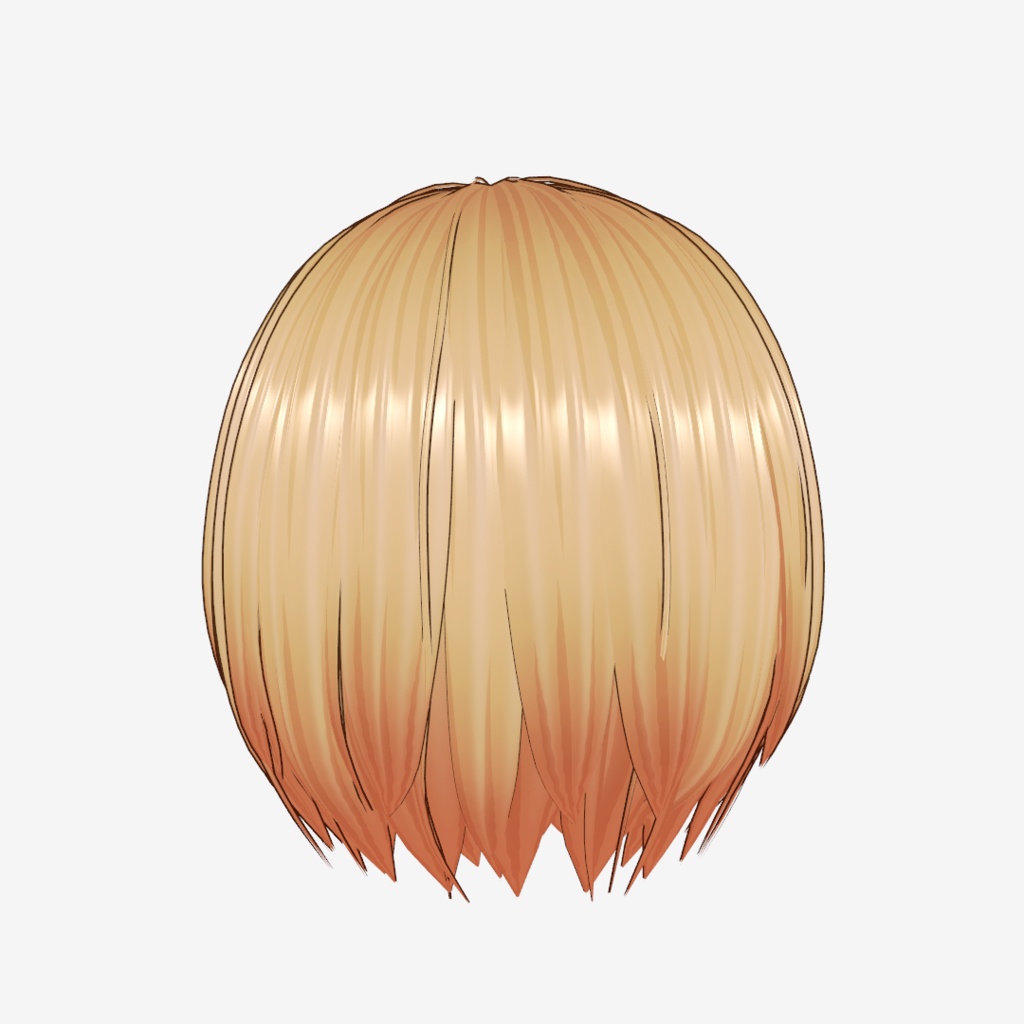 VRoid Hair customitem 耳掛けショートボブ ーPure Blossomー