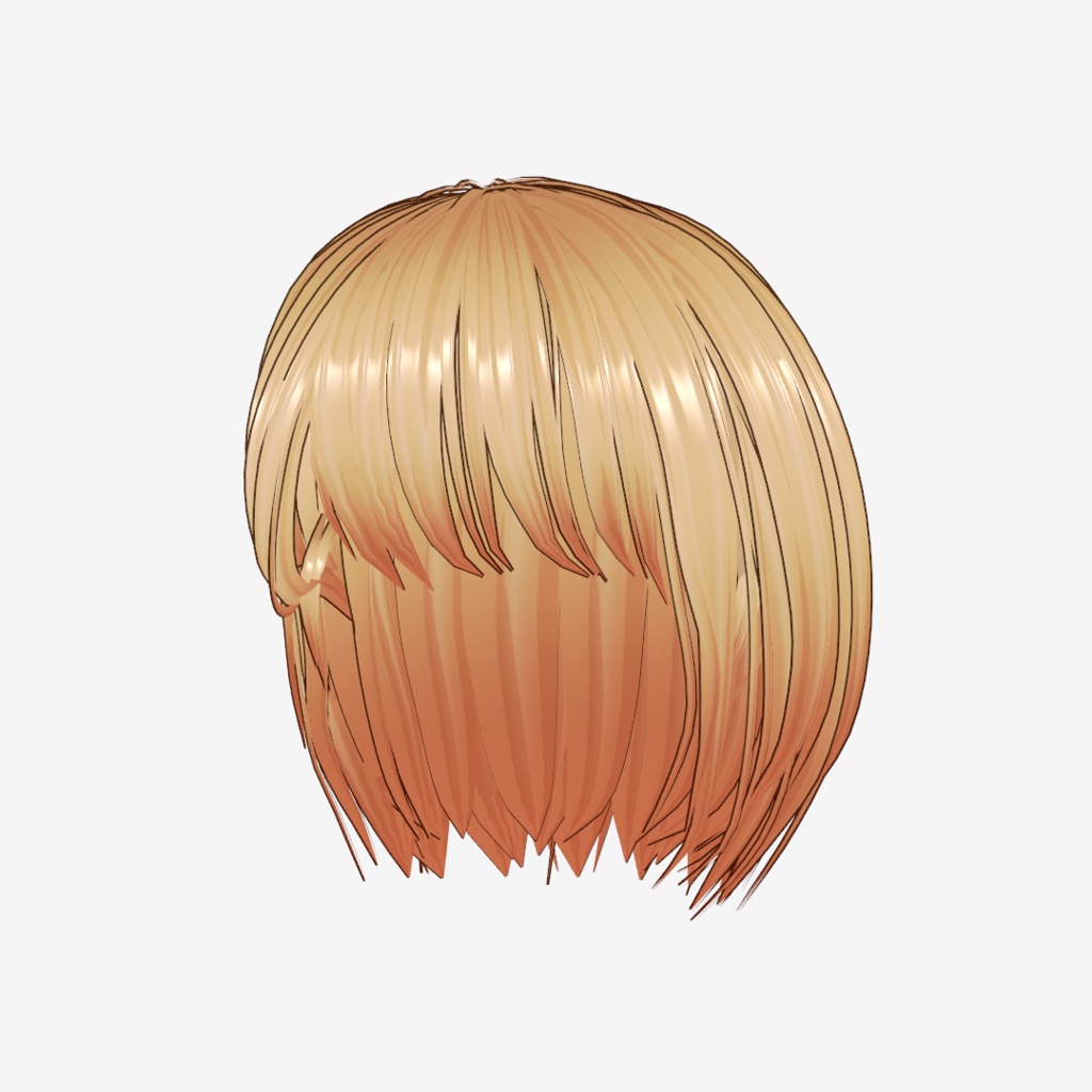 VRoid Hair customitem 耳掛けショートボブ ーPure Blossomー