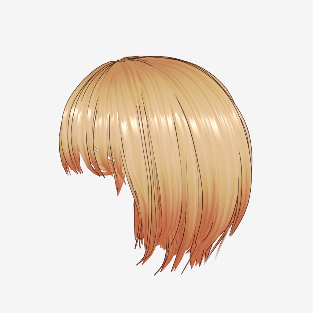 VRoid Hair customitem 耳掛けショートボブ ーPure Blossomー