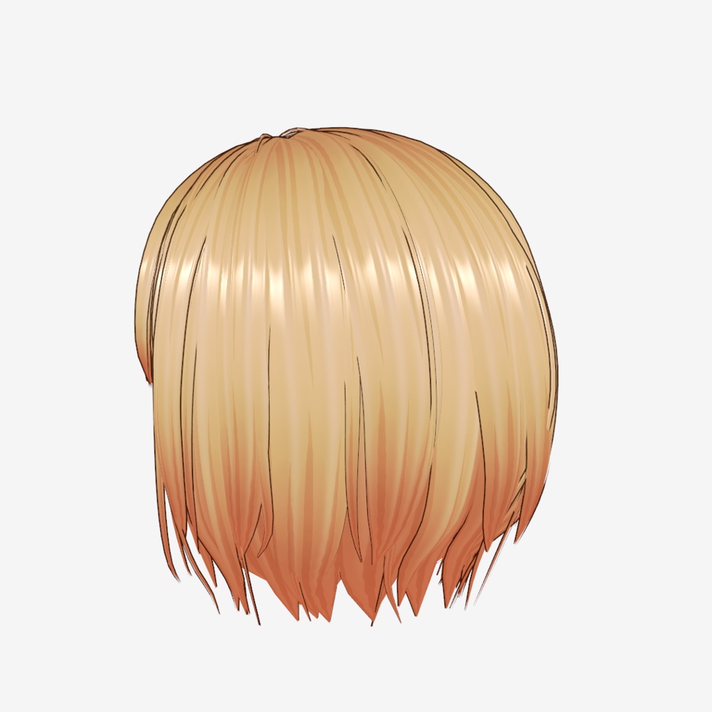 VRoid Hair customitem 耳掛けショートボブ ーPure Blossomー