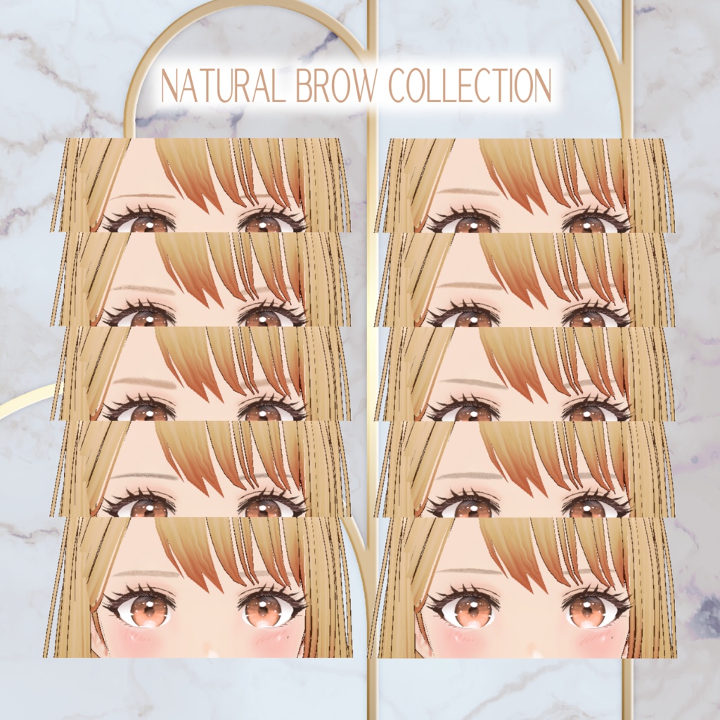 VRoid customitem 「Natural Brow Collection」