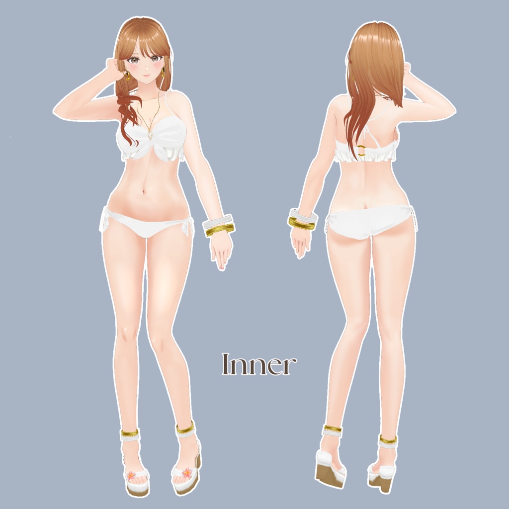 VRoid Hair Accessory & Clothes 「 S O L É A 」