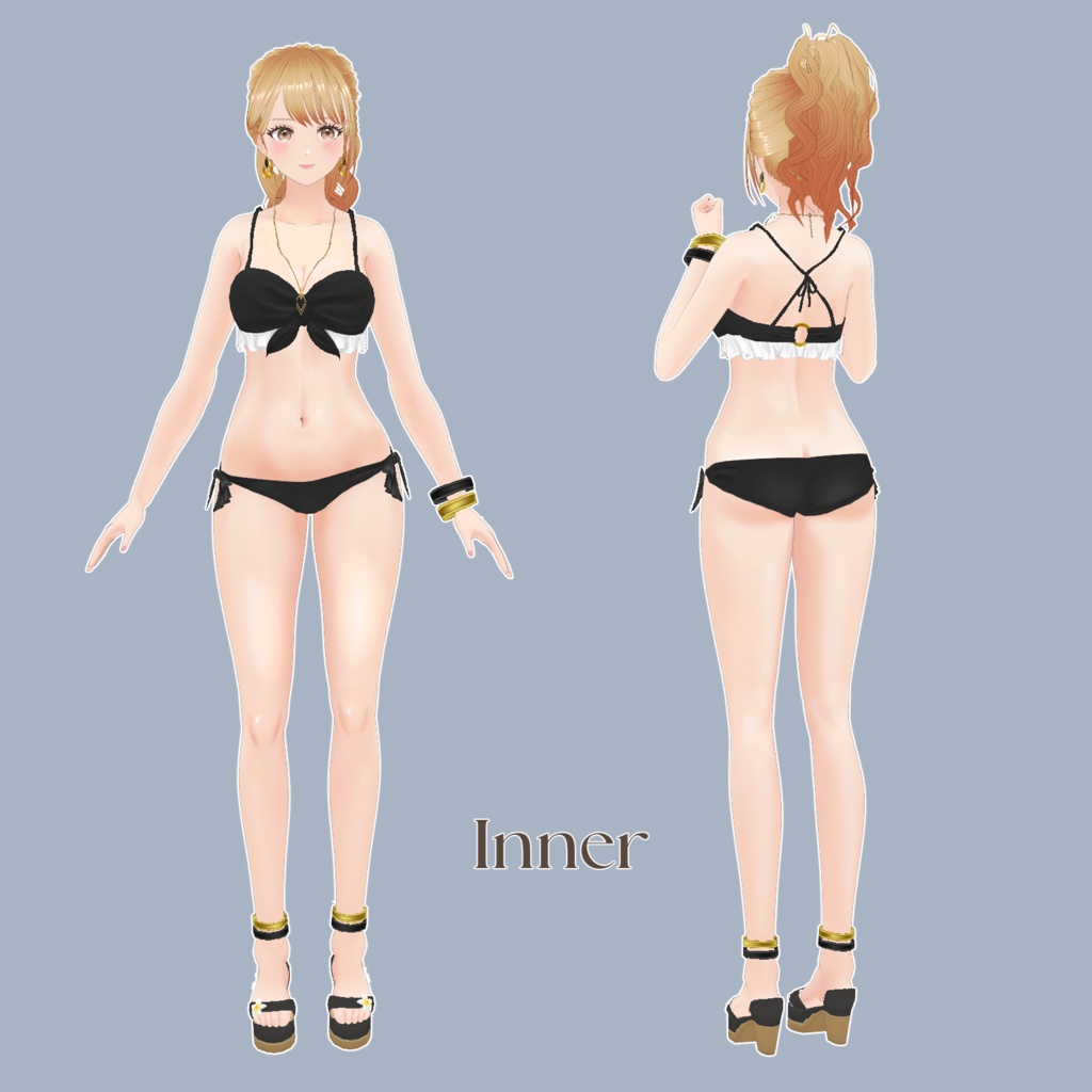 VRoid Hair Accessory & Clothes 「 S O L É A 」