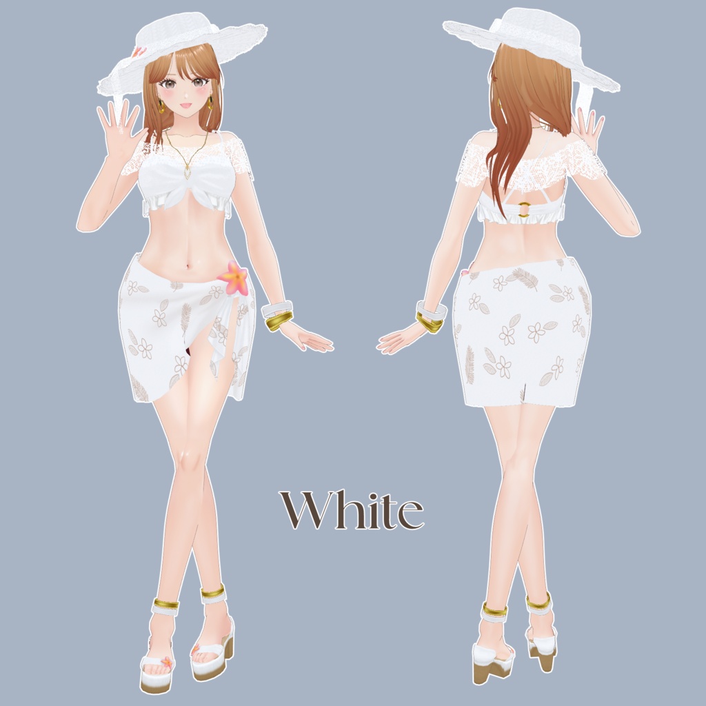 VRoid Hair Accessory & Clothes 「 S O L É A 」