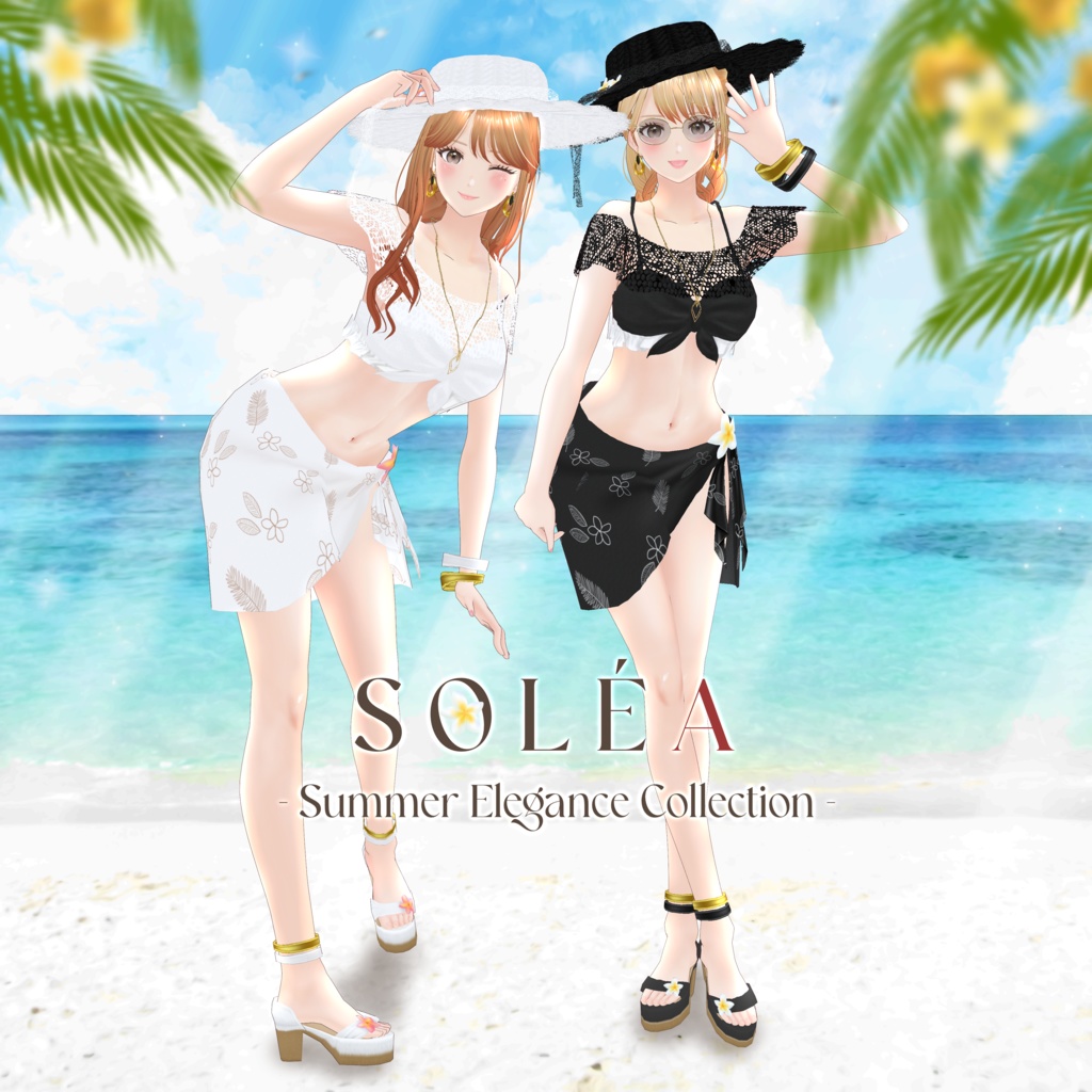 VRoid Hair Accessory & Clothes 「 S O L É A 」