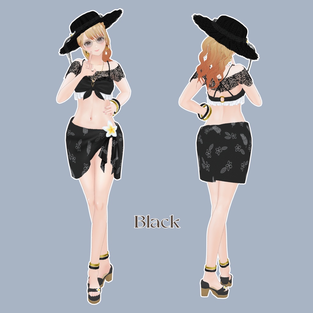VRoid Hair Accessory & Clothes 「 S O L É A 」