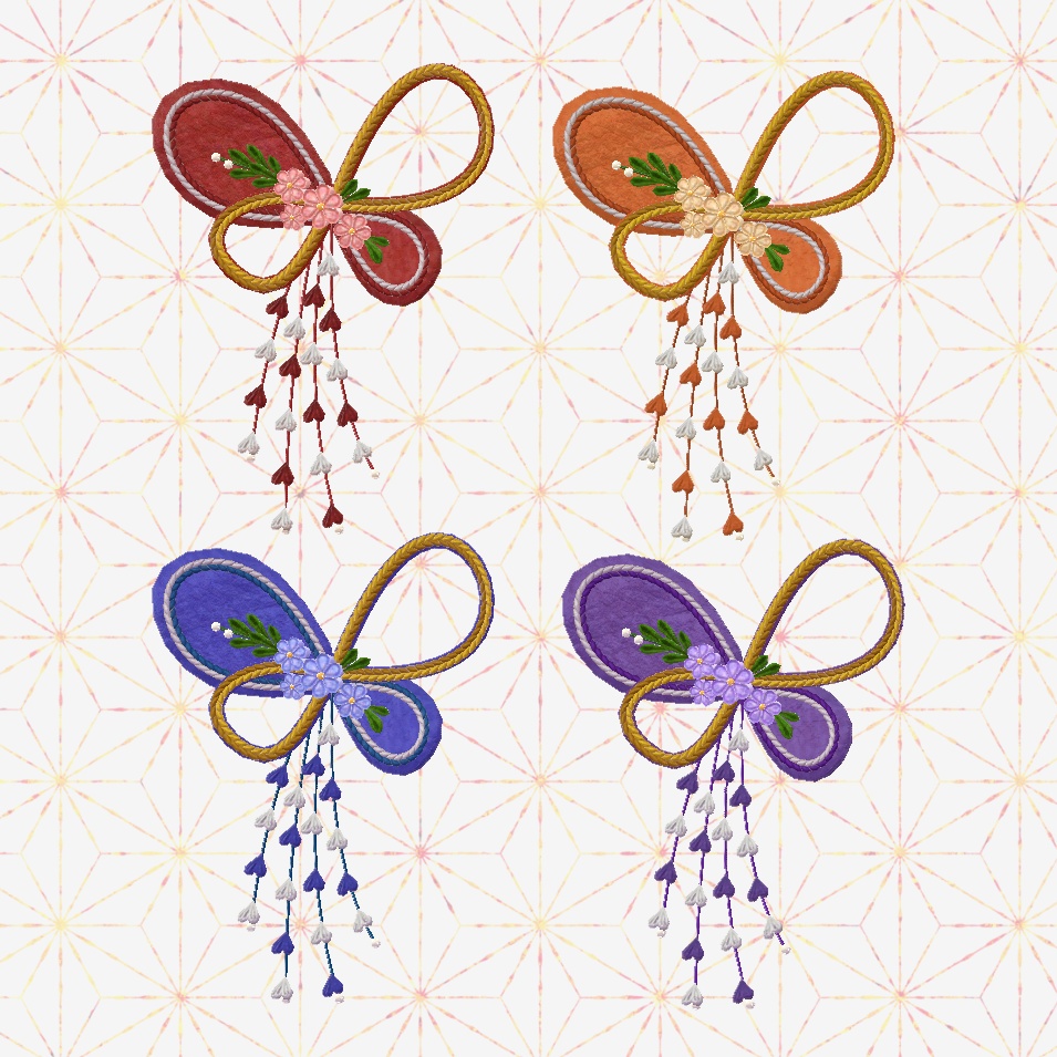 和風髪飾り ✿ 舞華 -Maika- ✿(4色セット) unitypackage & XWear