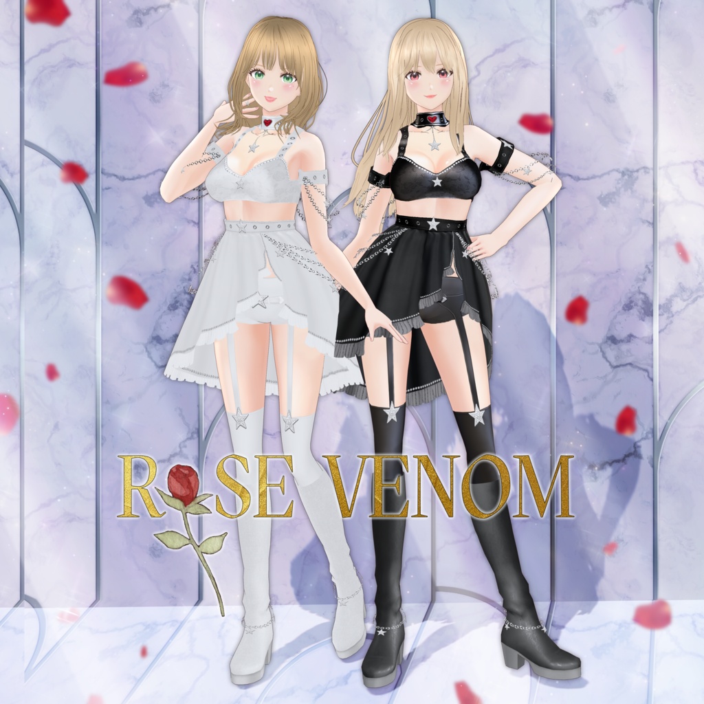 VRoid Costume「Rose🌹Venom」(2Color)
