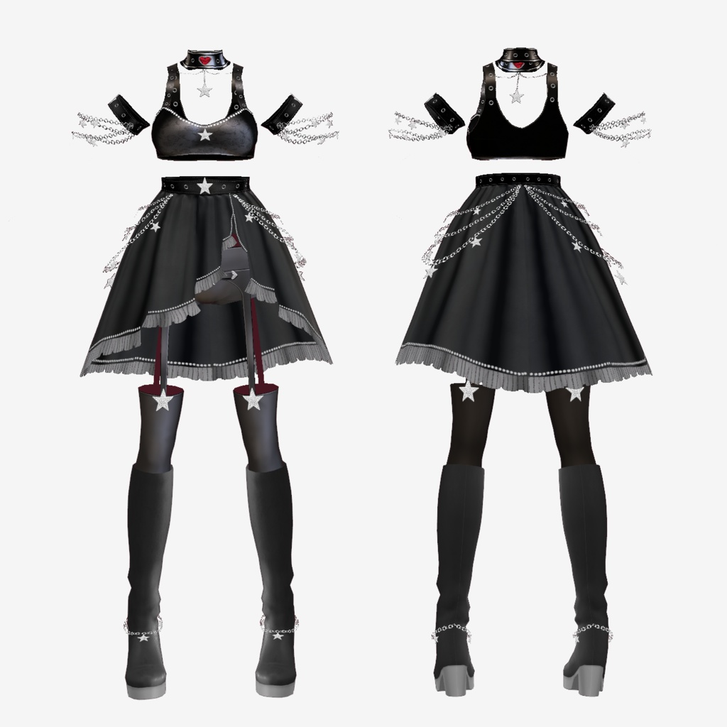 VRoid Costume「Rose🌹Venom」(2Color)