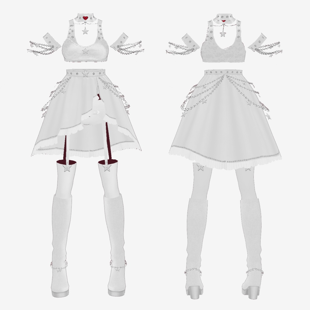VRoid Costume「Rose🌹Venom」(2Color)
