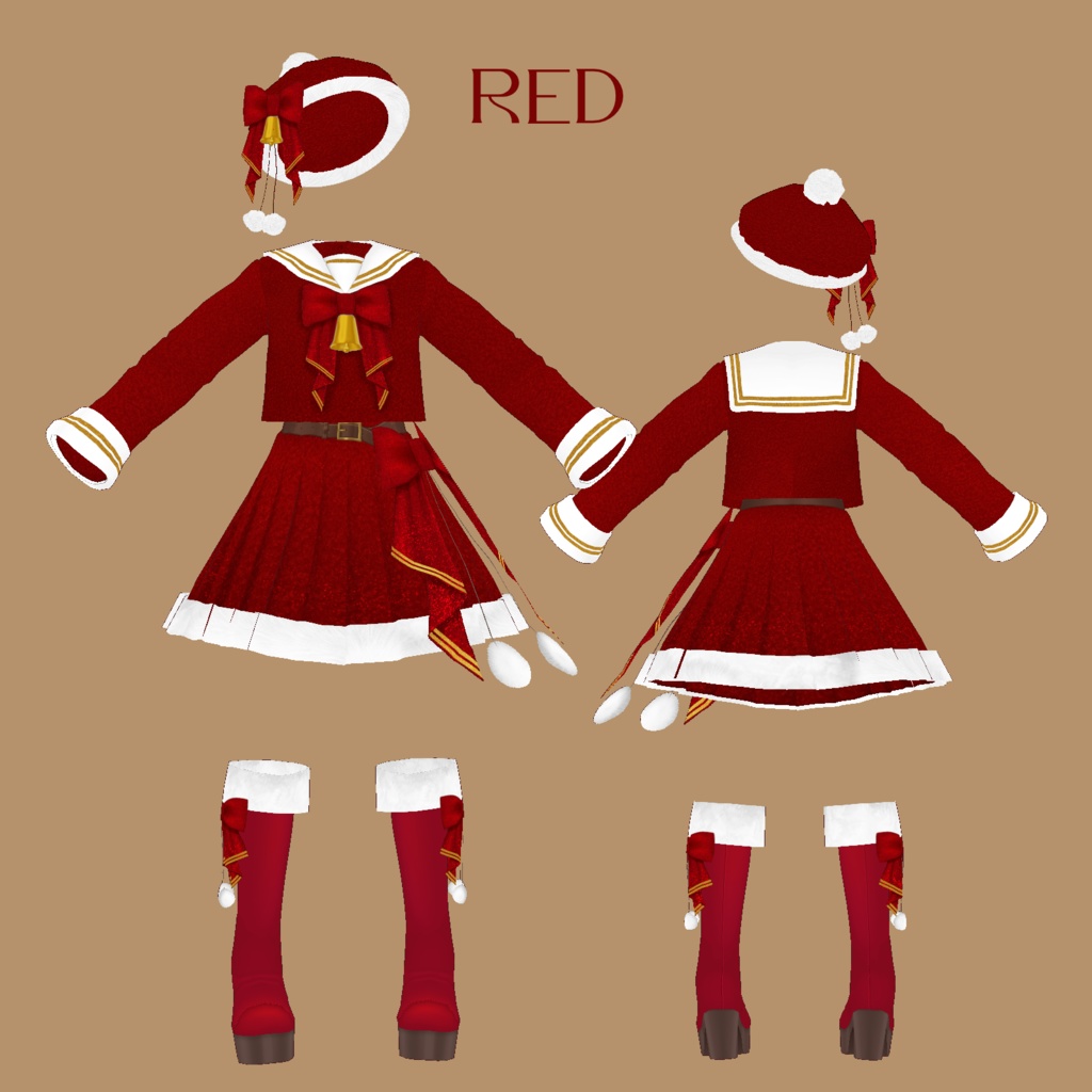VRoid Costume「Snowlight Melody」(3Color)