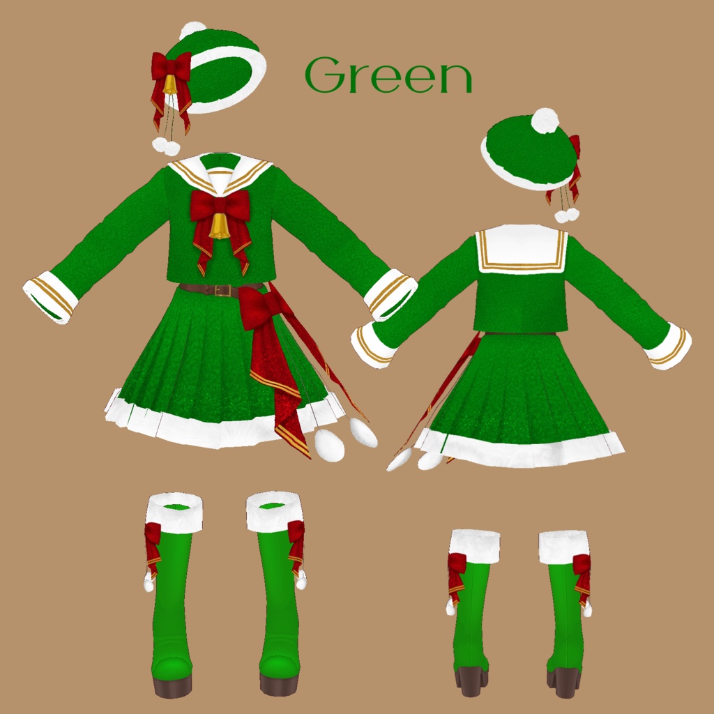 VRoid Costume「Snowlight Melody」(3Color)