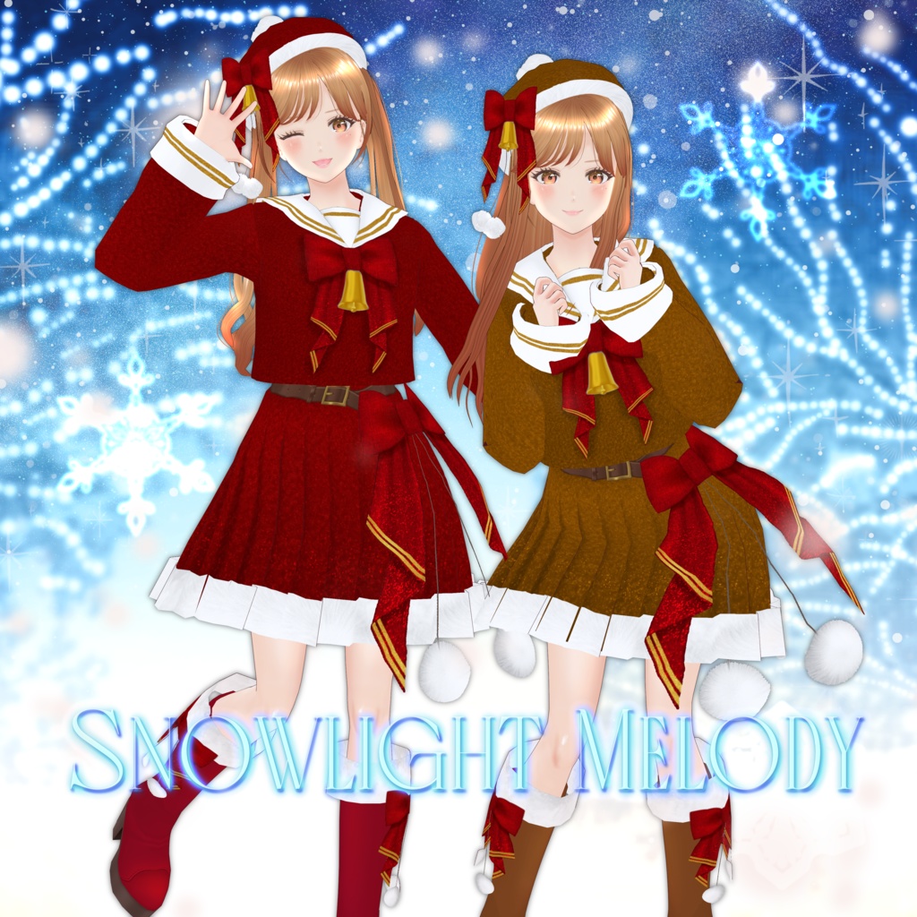 VRoid Costume「Snowlight Melody」(3Color)