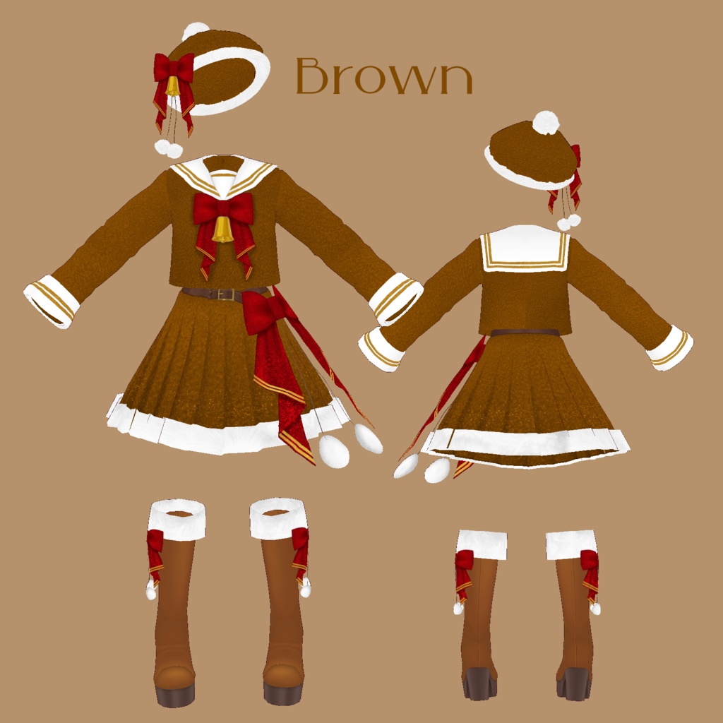 VRoid Costume「Snowlight Melody」(3Color)