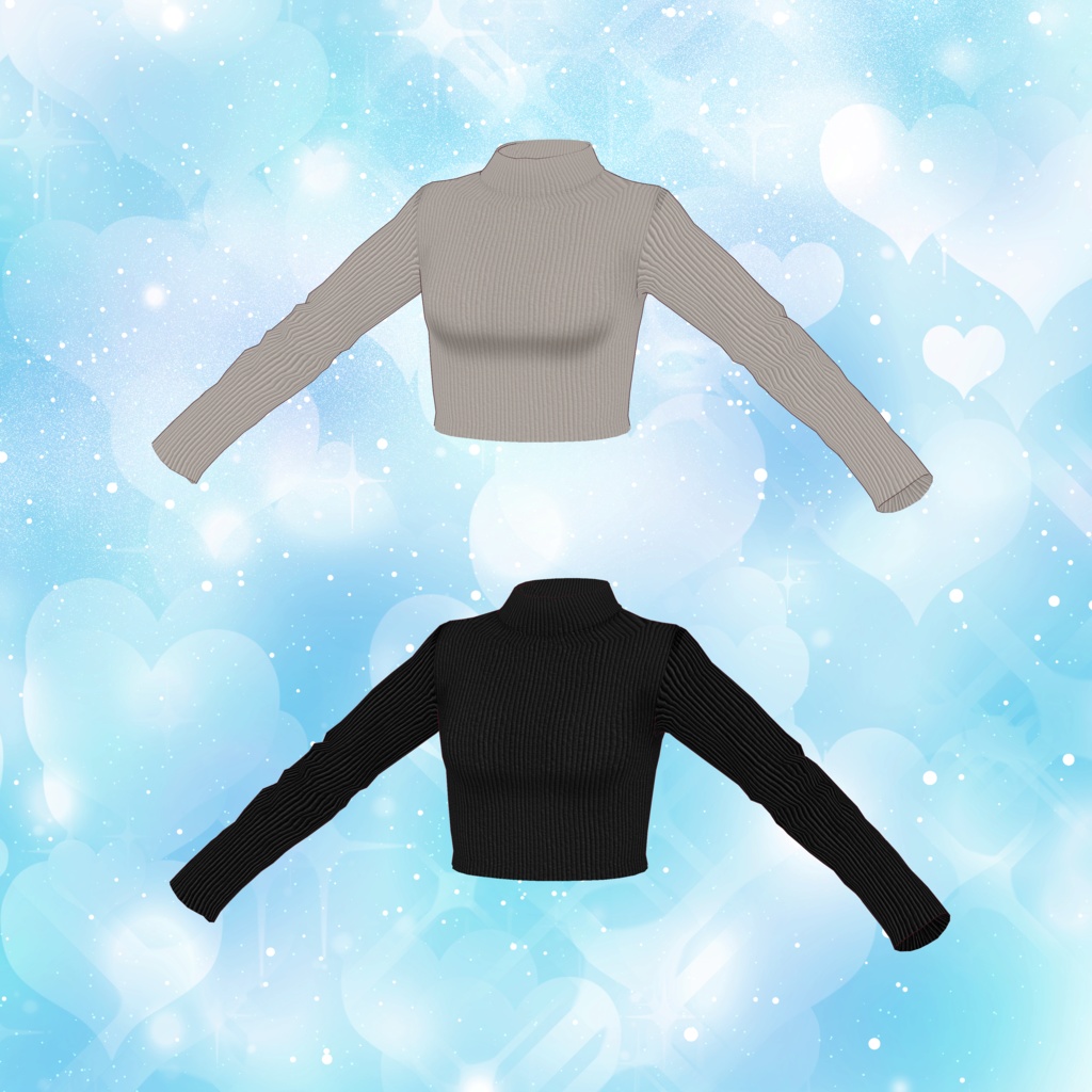 VRoid Clothes 「白い季節の着回しセット(全14点)」