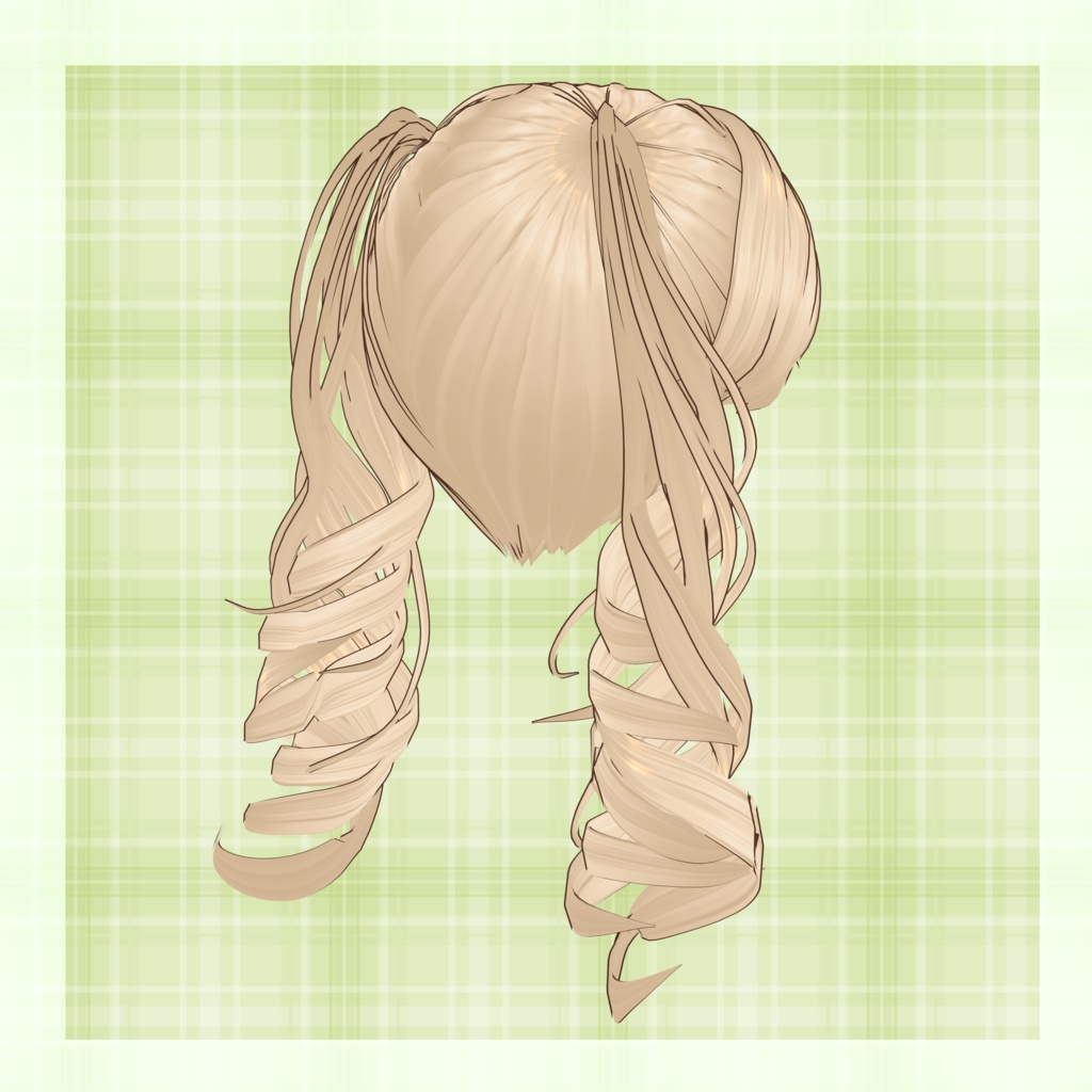 VRoid Hairstyle「あまあま Curly Twin」