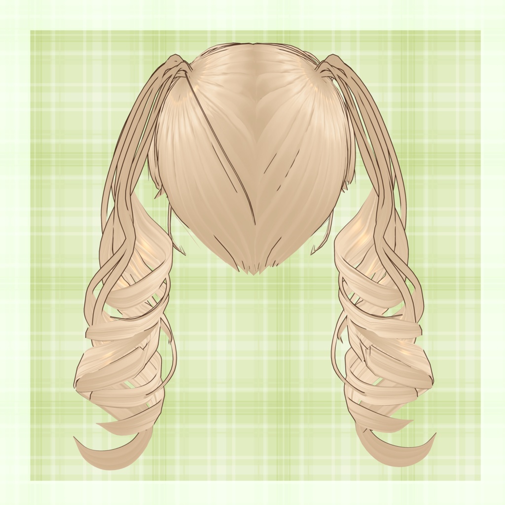 VRoid Hairstyle「あまあま Curly Twin」