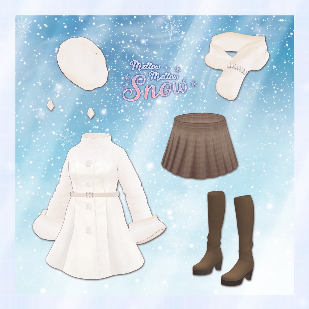 VRoid Outfit 「Mellow Mellow Snow(❄️メロメロスノー❄️)」
