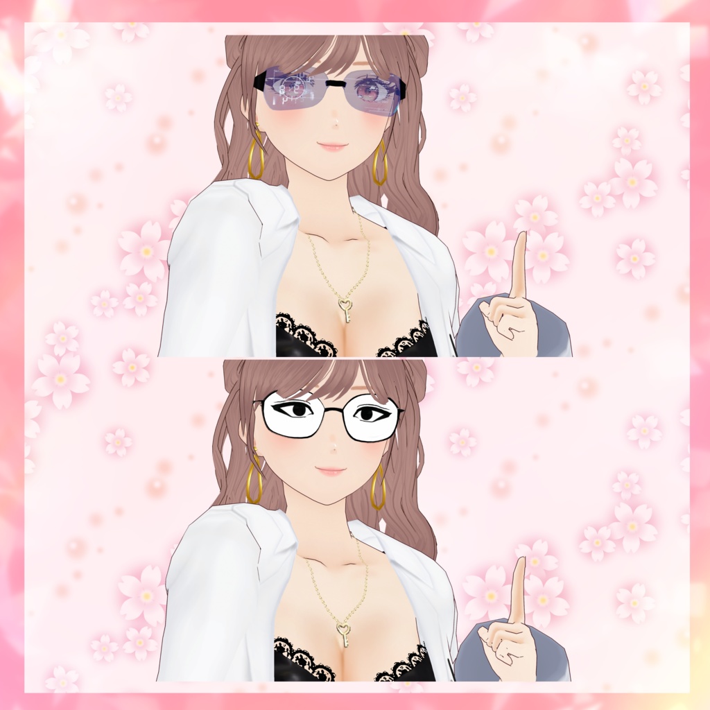 VRoid customitem 「ヘンシン!メガネセット(全16種)」