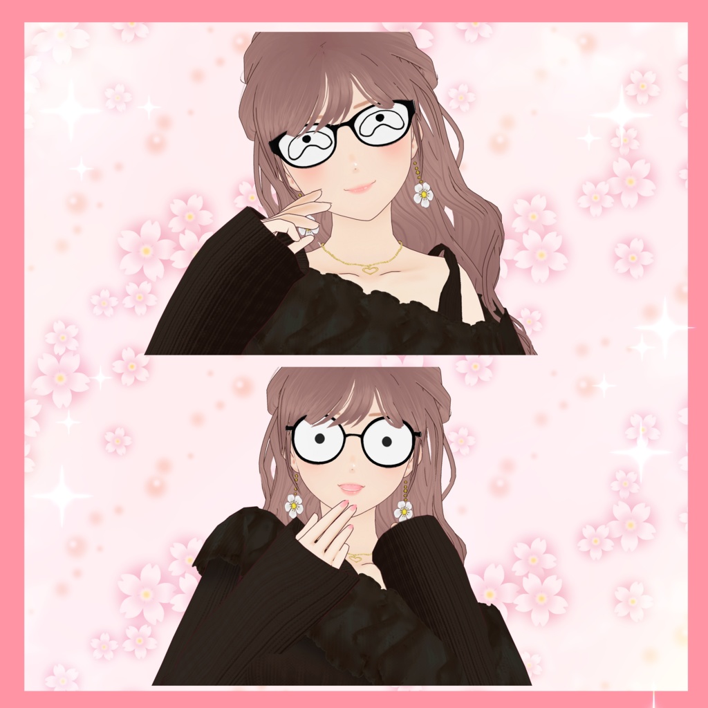 VRoid customitem 「ヘンシン!メガネセット(全16種)」