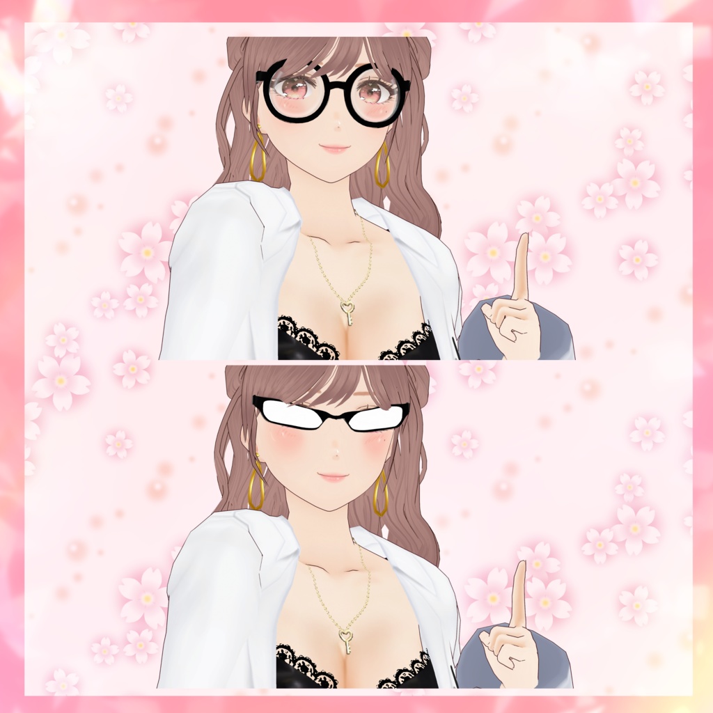 VRoid customitem 「ヘンシン!メガネセット(全16種)」