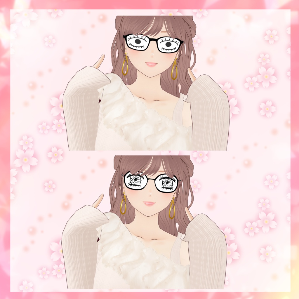 VRoid customitem 「ヘンシン!メガネセット(全16種)」