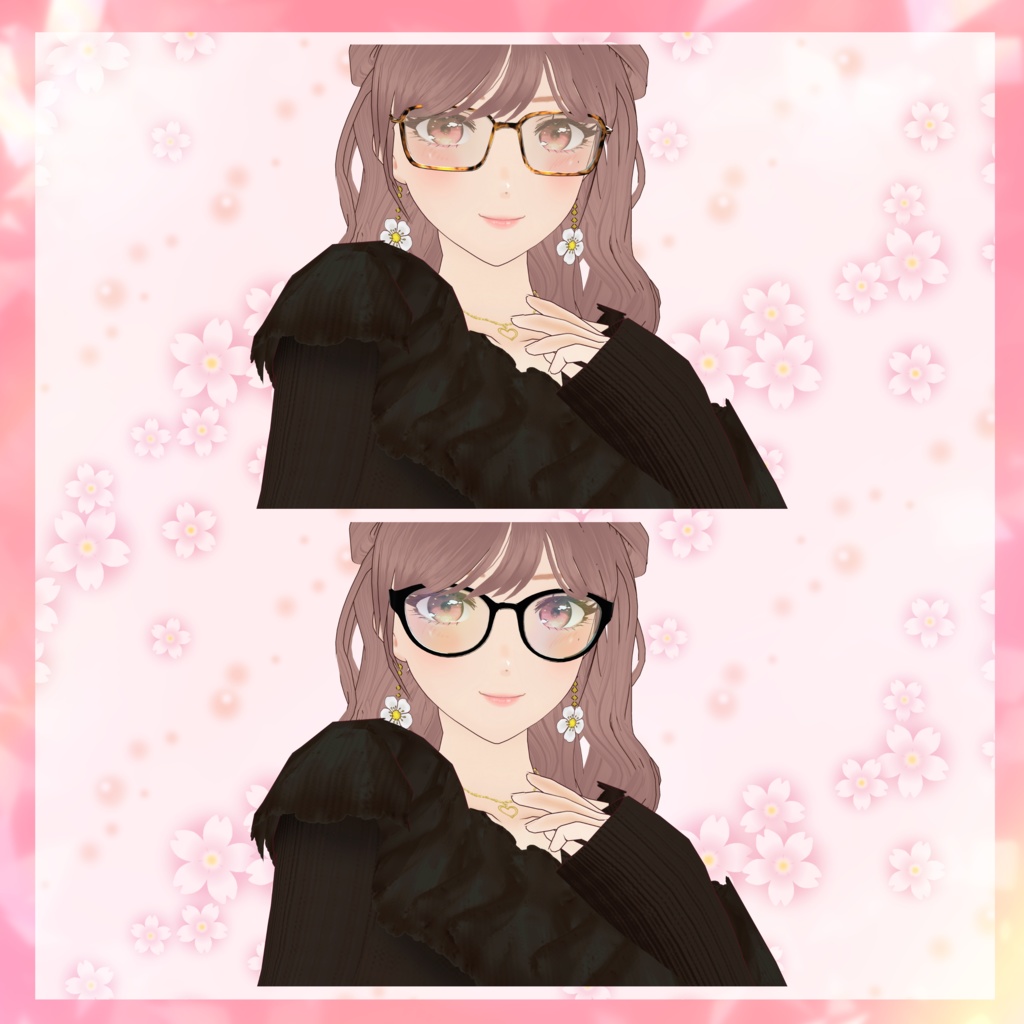 VRoid customitem 「ヘンシン!メガネセット(全16種)」