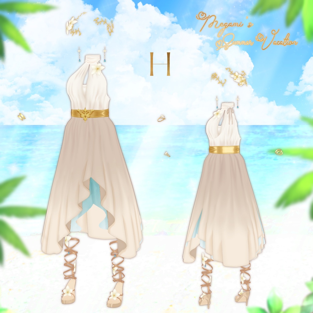 VRoid Clothes 「🌺女神のサマーバケーション🌺 - Megami's Summer Vacation -」