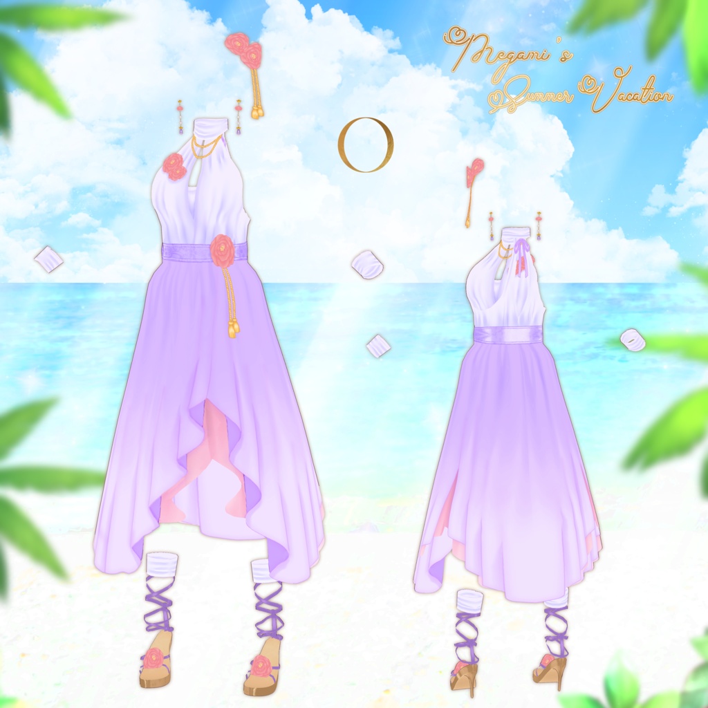 VRoid Clothes 「🌺女神のサマーバケーション🌺 - Megami's Summer Vacation -」