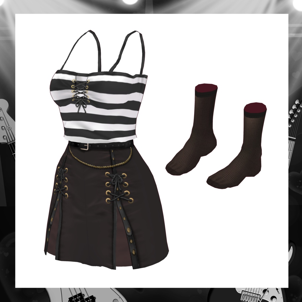 🌟期間限定無料配布 コラボ衣装🌟 VRoid Clothes 「守護天使の鼓動 -Schutzengel Beat-」