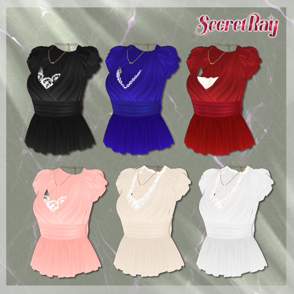 VRoid Clothes 「🗝️Secret Ray🤍 ー秘めた光ー」