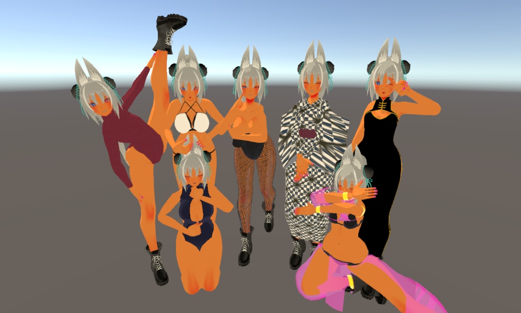 ニアナちゃん専用コスチューム詰め合わせ(無料)