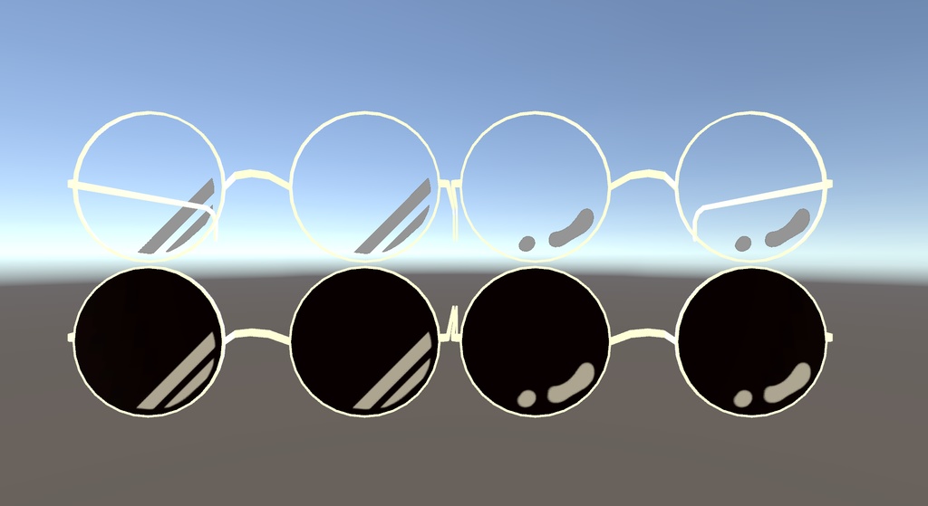 シンプル丸眼鏡