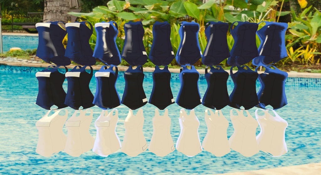 にゃんにゃんおちゃん専用スクール水着セット