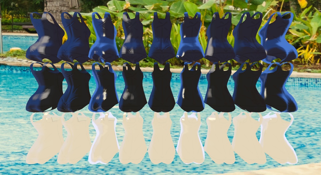 にゃんにゃんおちゃん専用スクール水着セット