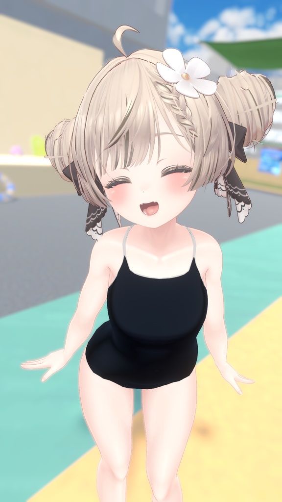 【12アバター対応】競泳タイプスクール水着