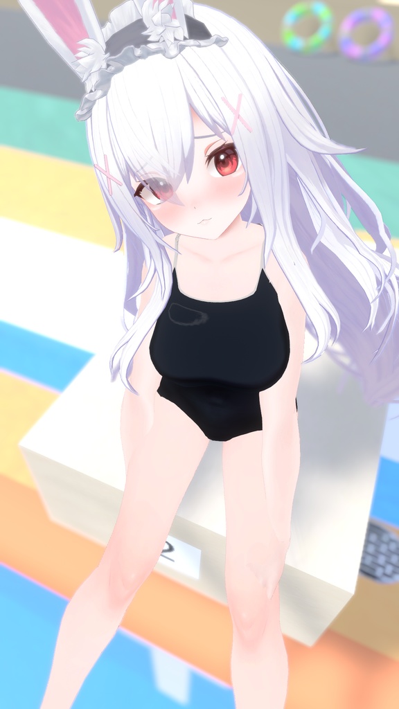 【12アバター対応】競泳タイプスクール水着