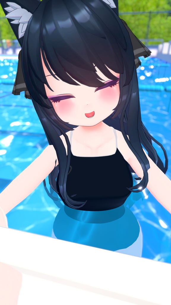 【12アバター対応】競泳タイプスクール水着