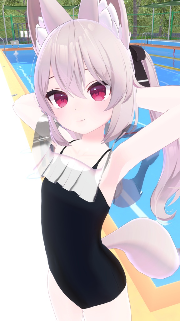 【12アバター対応】競泳タイプスクール水着