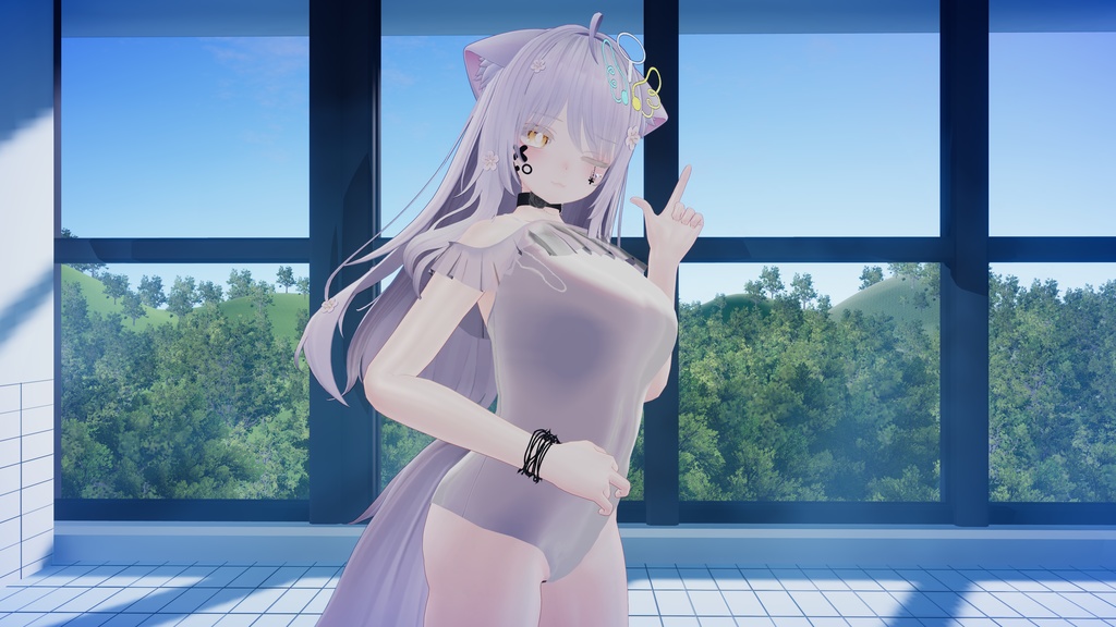 【12アバター対応】競泳タイプスクール水着