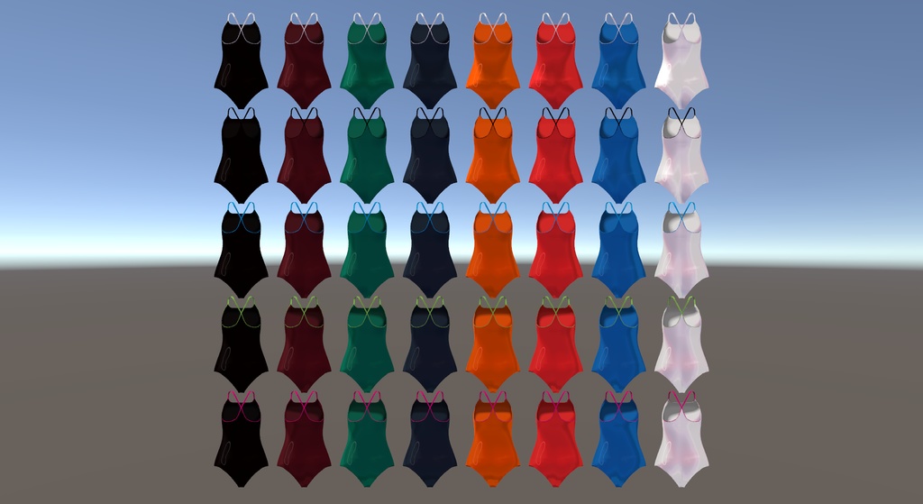 【12アバター対応】競泳タイプスクール水着