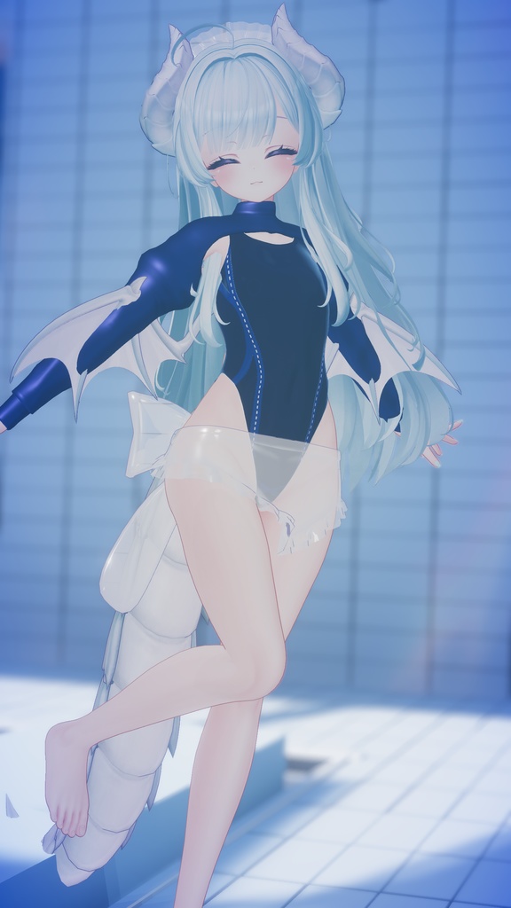 【12アバター対応】OceanSlick 水着メイド化衣装