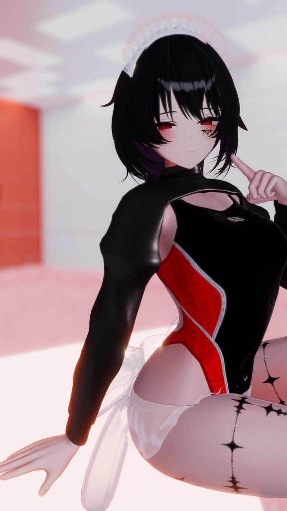 【12アバター対応】OceanSlick 水着メイド化衣装