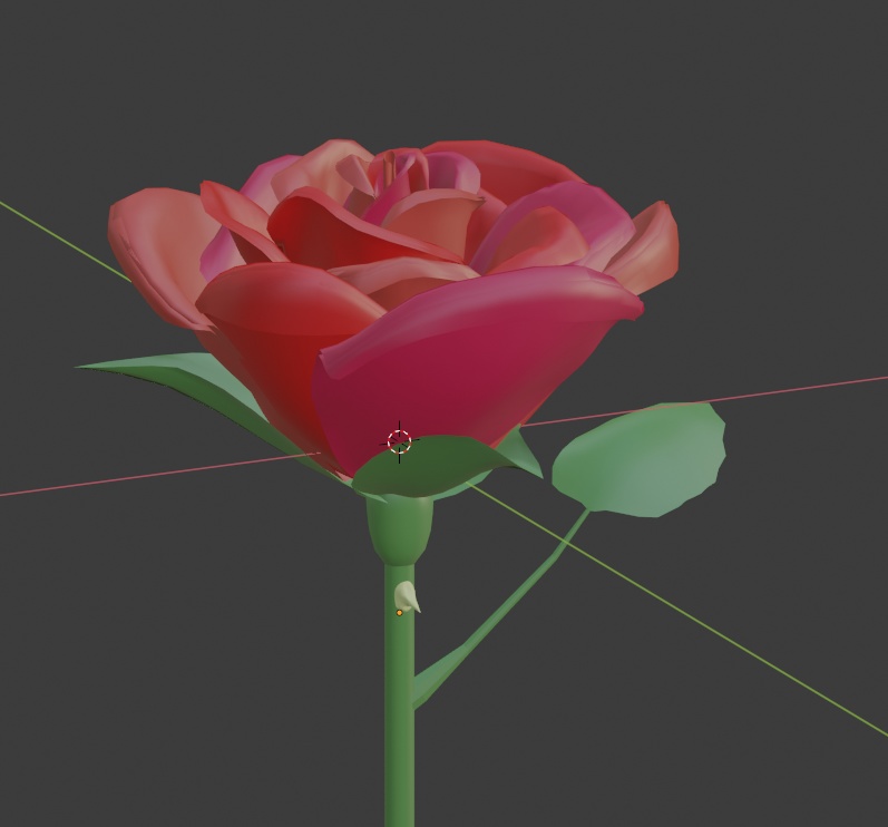 【3Dモデル】バラ