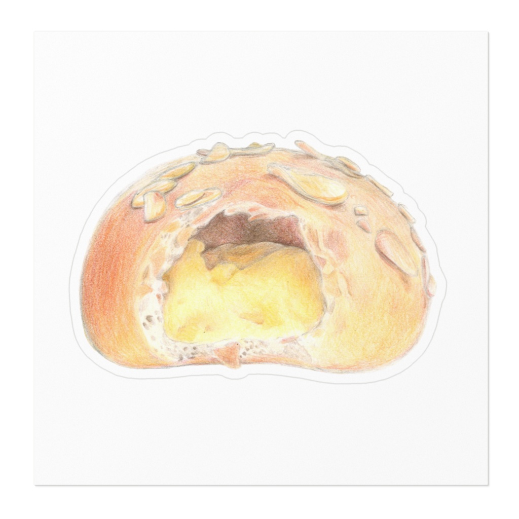 クリームパンのステッカー