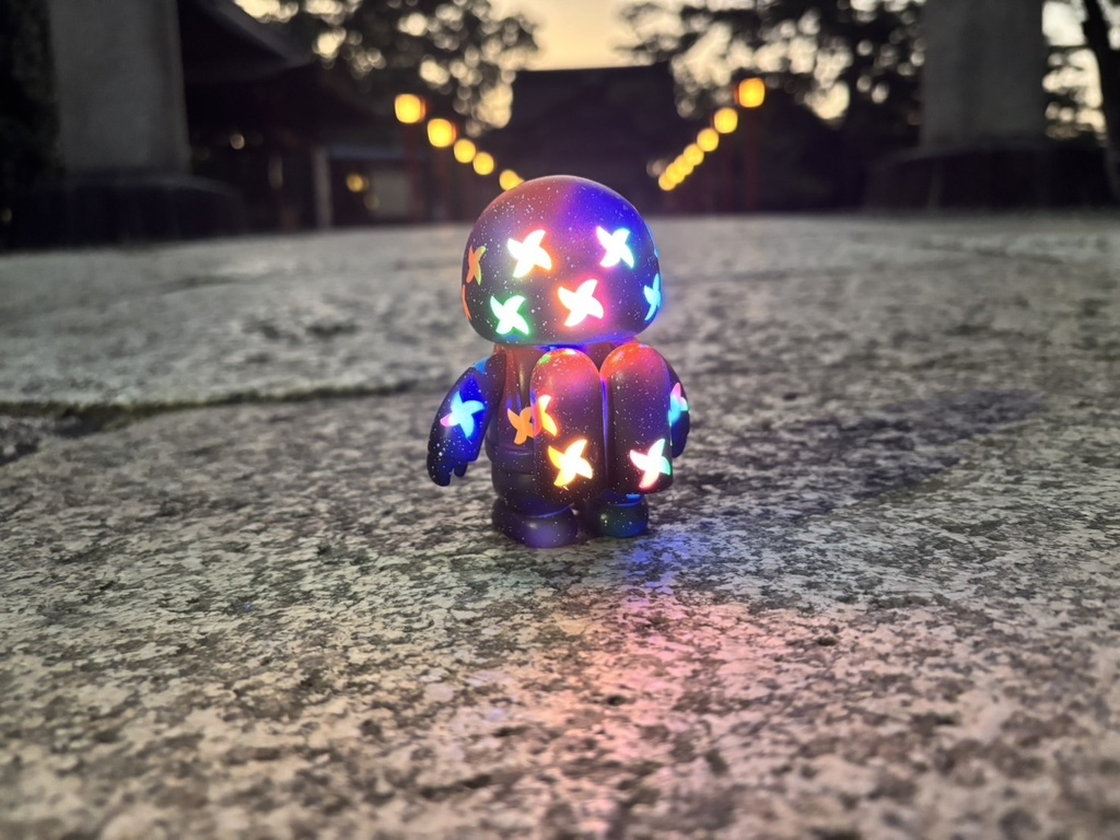 影朱紫(かげしゅし)蛍光彩