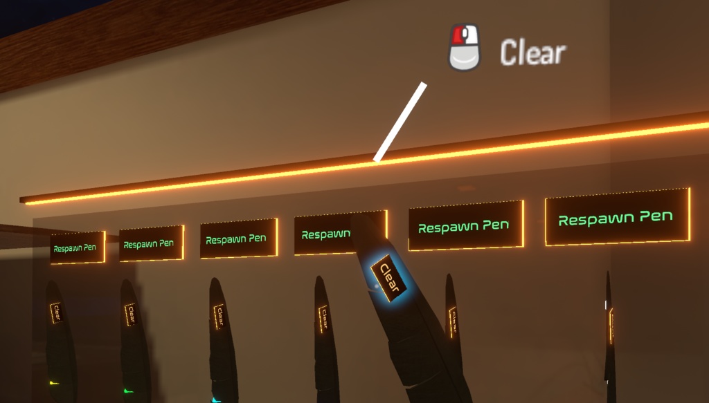 VRChat Pen Layout